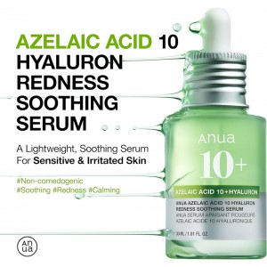 Anua Azelaic Acid 10 Hyaluron Redness Soothing Serum - Καταπραϋντικός ορός για ερεθισμένο δέρμα