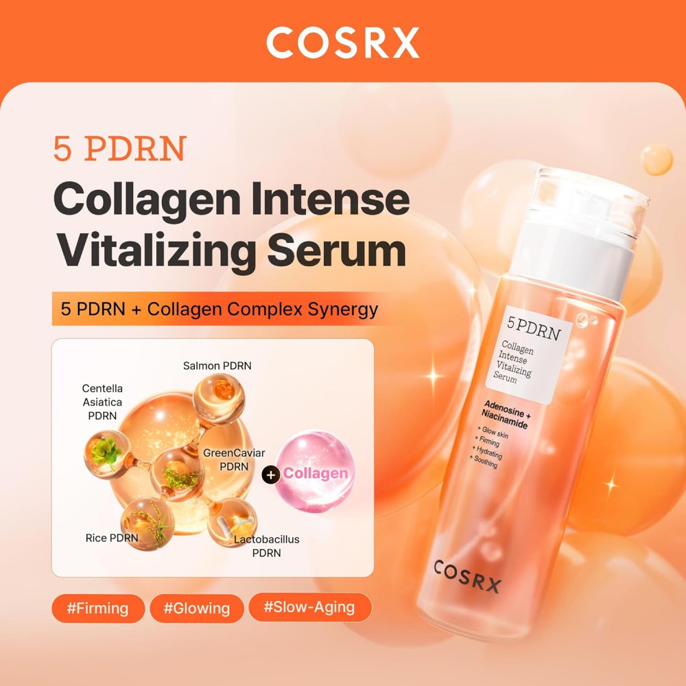 COSRX 5 PDRN Collagen Intense Vitalizing Serum - Ορός Ενίσχυσης για Ζωτικότητα, Λάμψη και Σύσφιξη