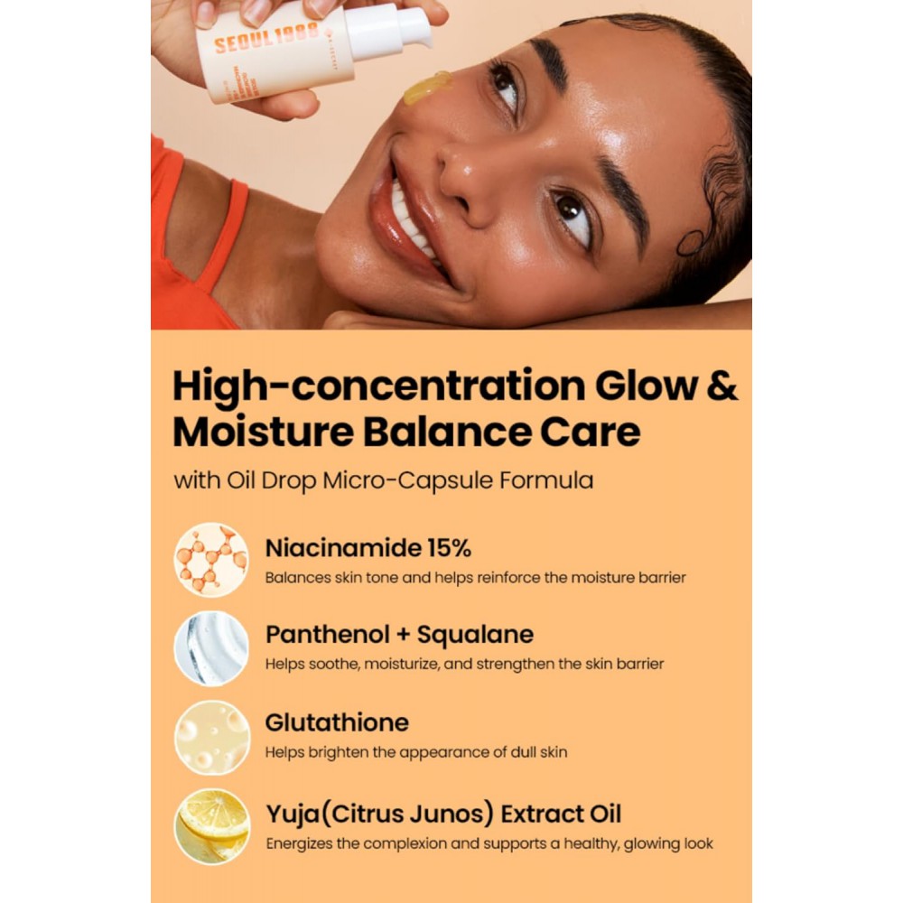 K-SECRET SEOUL 1988 Glow Serum : Niacinamide 15% + Yuja - Ορός για Λαμπερό & Ομοιόμορφο Τόνο