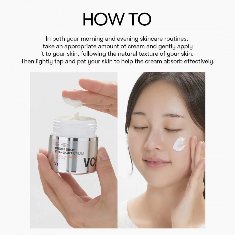 VT Cosmetics Reedle shot Vita-light cream – Ενυδατική κρέμα λάμψης