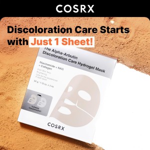 COSRX The Alpha-Arbutin Discoloration Care Hydrogel Mask - Μάσκα Λάμψης & Διόρθωσης Δυσχρωμιών