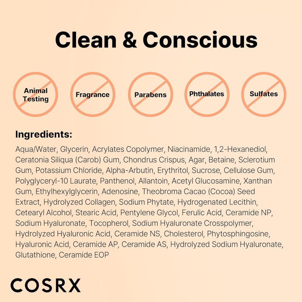 COSRX The Alpha-Arbutin Discoloration Care Hydrogel Mask - Μάσκα Λάμψης & Διόρθωσης Δυσχρωμιών