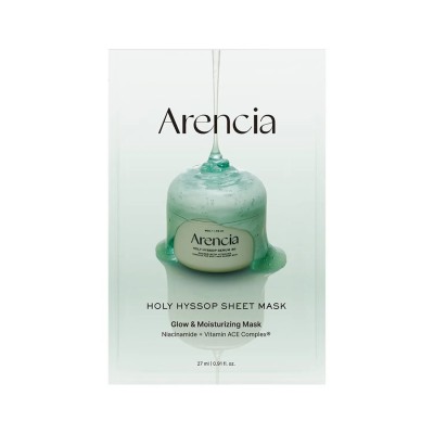 Arencia Holy Hyssop Sheet Mask - Ενυδατική Μάσκα Προσώπου με Ύσσωπο