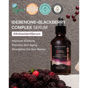 Mary&May Idebenone + Blackberry Complex Serum 80ml - Αντιοξειδωτικός ορός για αντιμετώπιση των σημαδιών γήρανσης