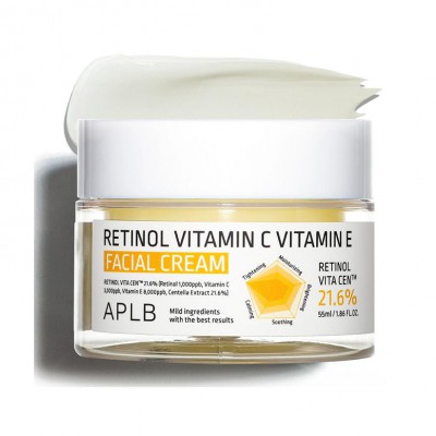 APLB Retinol Vitamin C Vitamin E Facial Cream – Κρέμα Αναζωογόνησης & Αντιγήρανσης