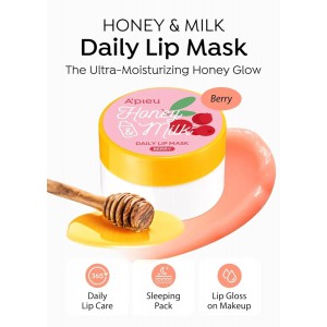 A'pieu Honey & Milk Lip Mask Berry - Μάσκα χειλιών