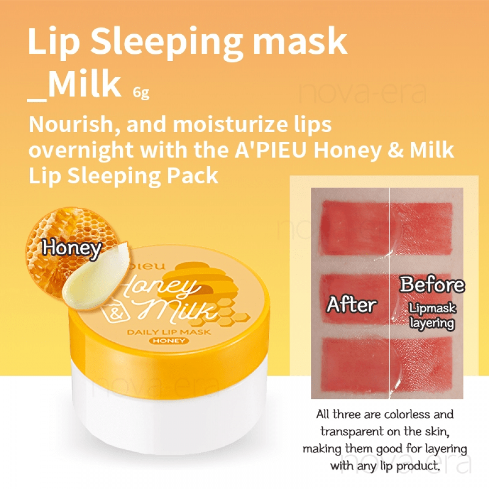A'pieu Honey & Milk Lip Mask Honey - Μάσκα χειλιών