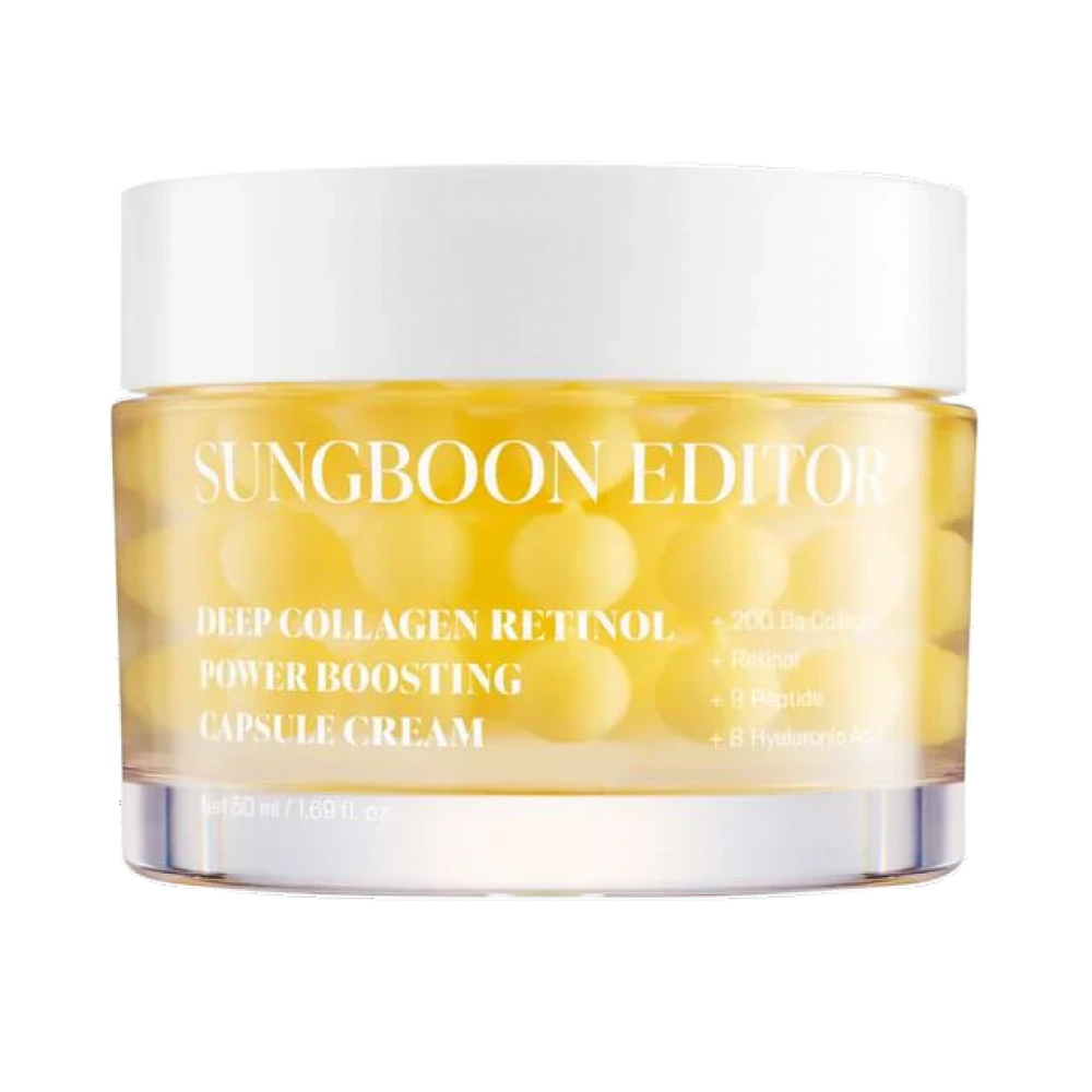 Sungboon Editor Deep Collagen Retinol Power Boosting Capsule Cream - Κρέμα Αναδόμησης με Κολλαγόνο και Ρετινόλη