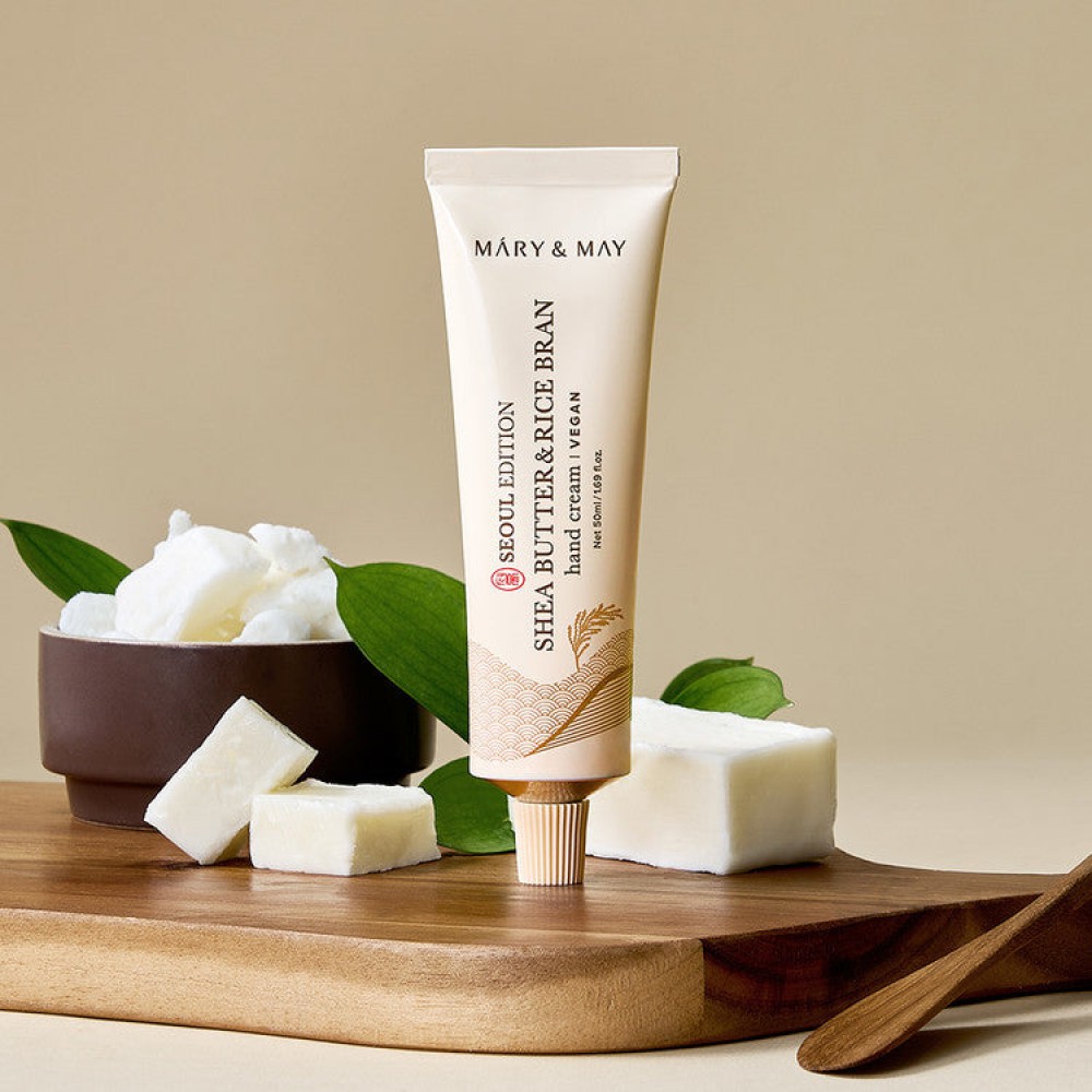 Mary&May Shea Butter & Rice Bran Hand Cream - Κρέμα για ξηρά και ταλαιπωρημένα χέρια