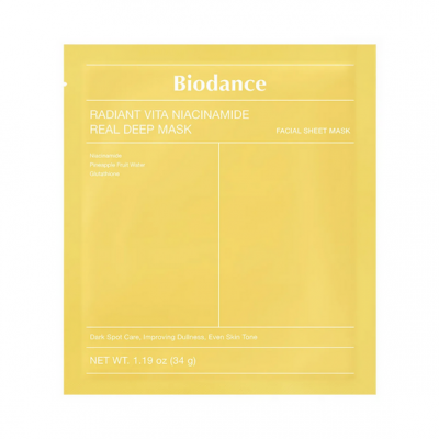 Biodance Radiant Vita-Niacinamide Real Deep Mask - Gel Μάσκα για ομοιόμορφο τόνο επιδερμίδας