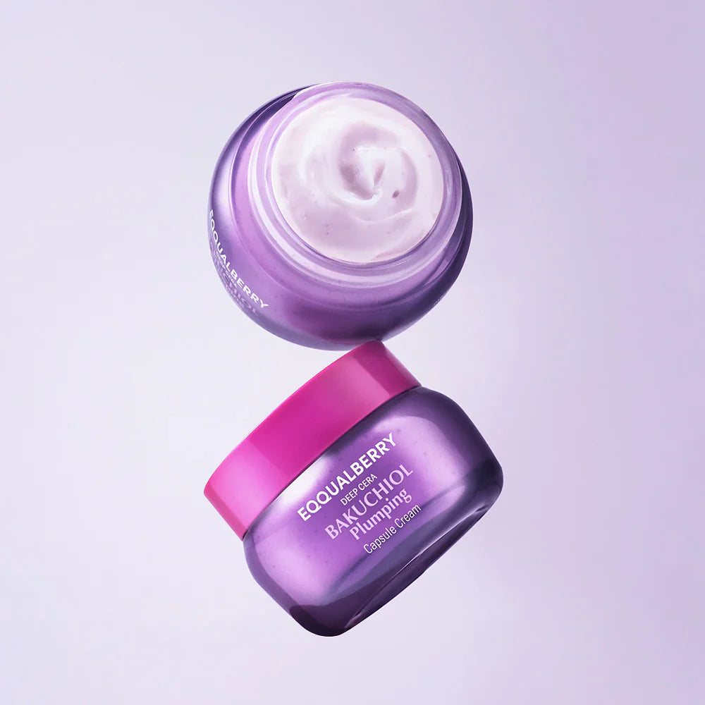 EQQUALBERRY Bakuchiol Plumping Capsule Cream - Ενυδατική Κρέμα Σύσφιξης με Κάψουλες Καθαρής Μπακουχιόλης