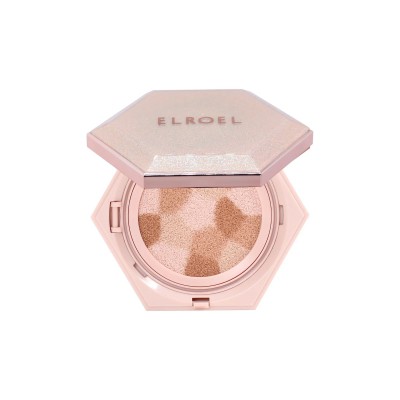 ELROEL Blending Compact Cushion #21 Light Beige - 4 σε 1 Cushion για Λάμψη, Κάλυψη & Περιποίηση