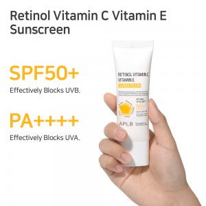 APLB Retinol Vitamin C Vitamin E Sunscreen SPF 50+ PA++++ - Αντηλιακή προστασία και αντιγήρανση σε ένα βήμα