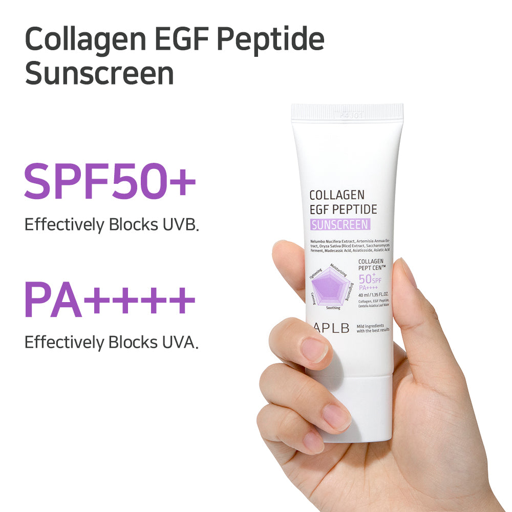 APLB Collagen EGF Peptide Sunscreen SPF50+ PA++++ – Αντηλιακή Κρέμα με Αντιγηραντική Δράση