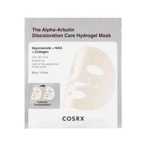COSRX The Alpha-Arbutin Discoloration Care Hydrogel Mask - Μάσκα Λάμψης & Διόρθωσης Δυσχρωμιών