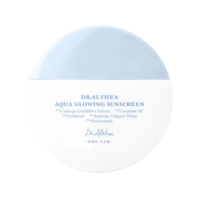 Dr. Althea Aqua Glowing Sunscreen SPF50+ PA++++ - Ενυδατικό αντηλιακό με λάμψη και υψηλή προστασία