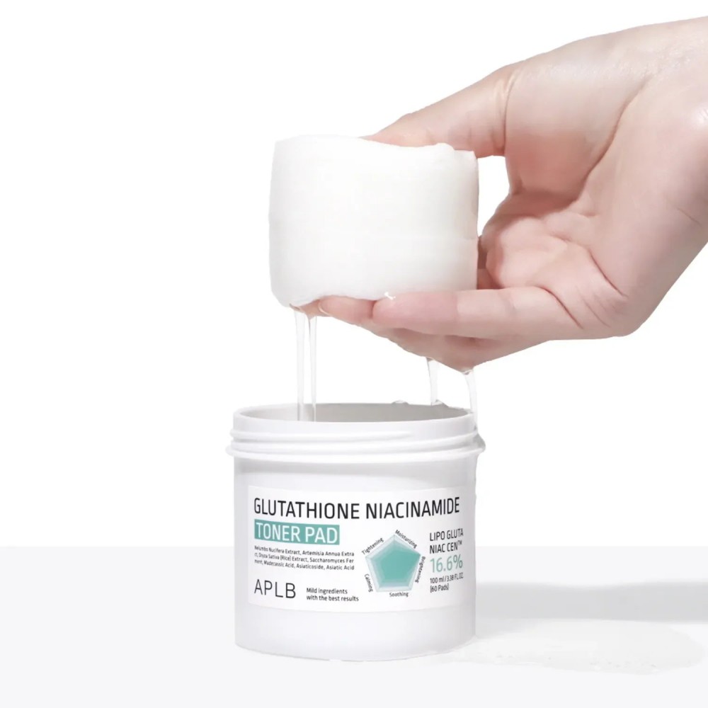 APLB Glutathione Niacinamide Toner Pad - Ενυδατικά pads με Γλουταθειόνη & Νιασιναμίδη