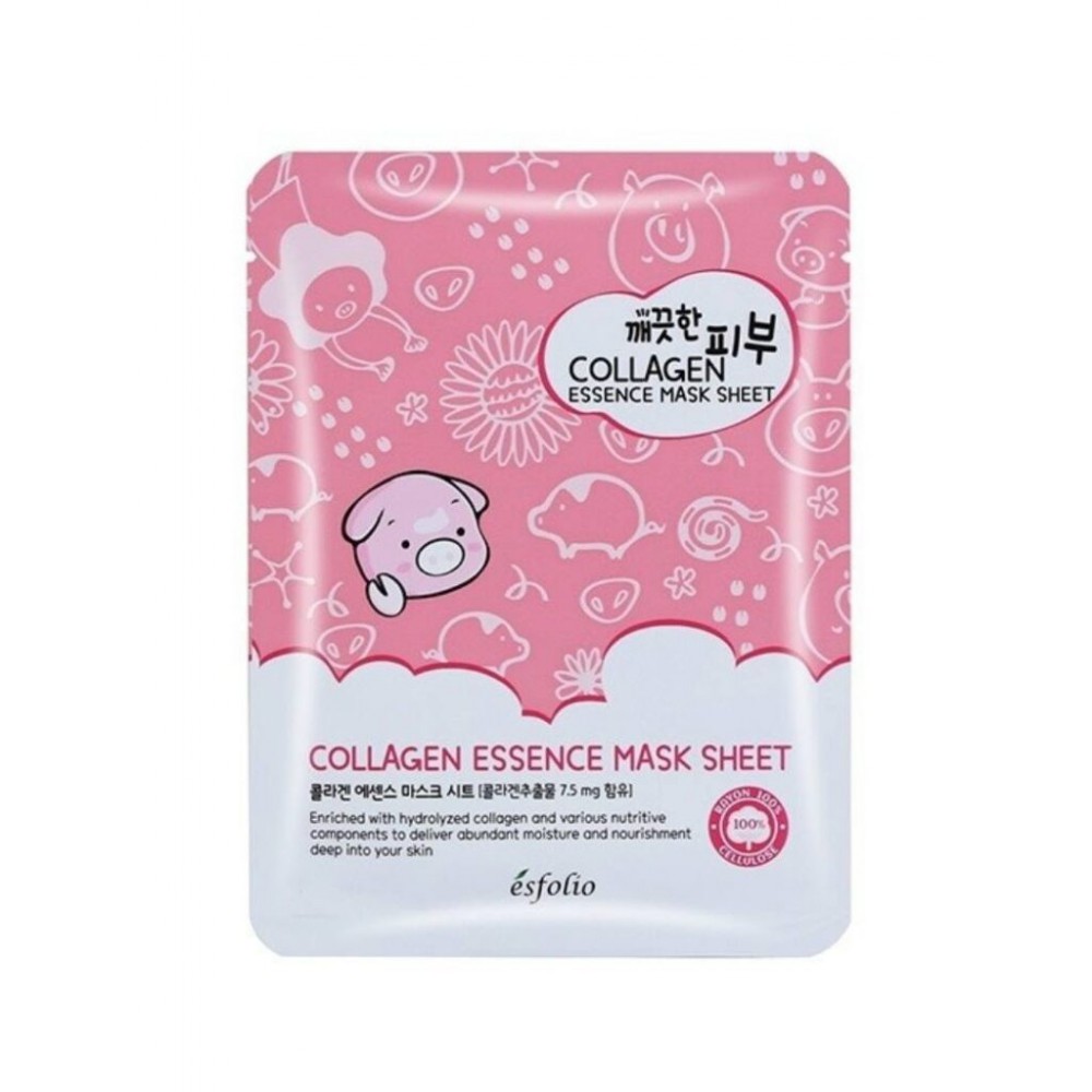 Esfolio Pure Skin Collagen Essence Mask Sheet - Μάσκα σύσφιξης με κολλαγόνο
