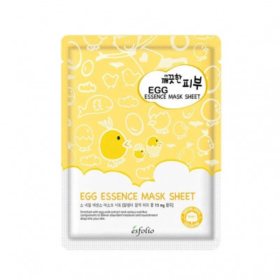 Esfolio Pure Skin Egg Essence Mask Sheet - Μάσκα ενυδάτωσης για ξηρό δέρμα