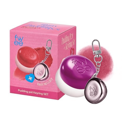 FWEE Lip&Cheek Blurry Pudding Pot MV03 Baddie + Keyring