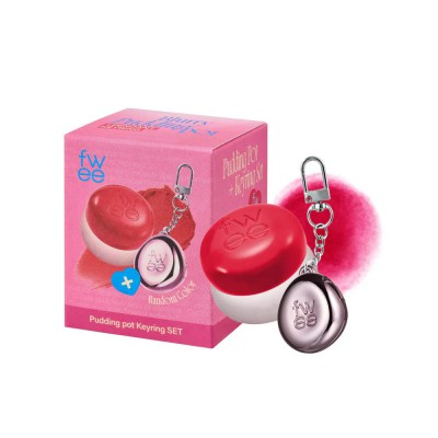 FWEE Lip&Cheek Blurry Pudding Pot RD02 Mule + Keyring