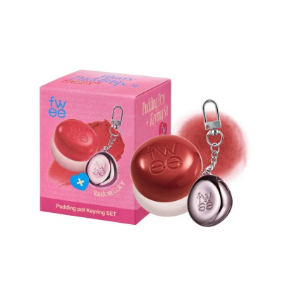 FWEE Lip&Cheek Blurry Pudding Pot RS04 Memories + Keyring