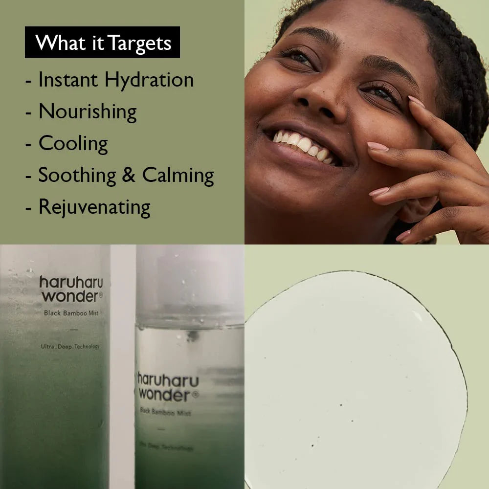 Haruharu Wonder Black Bamboo Mist - Ενυδατικό σπρέι για εύκολη εφαρμογή