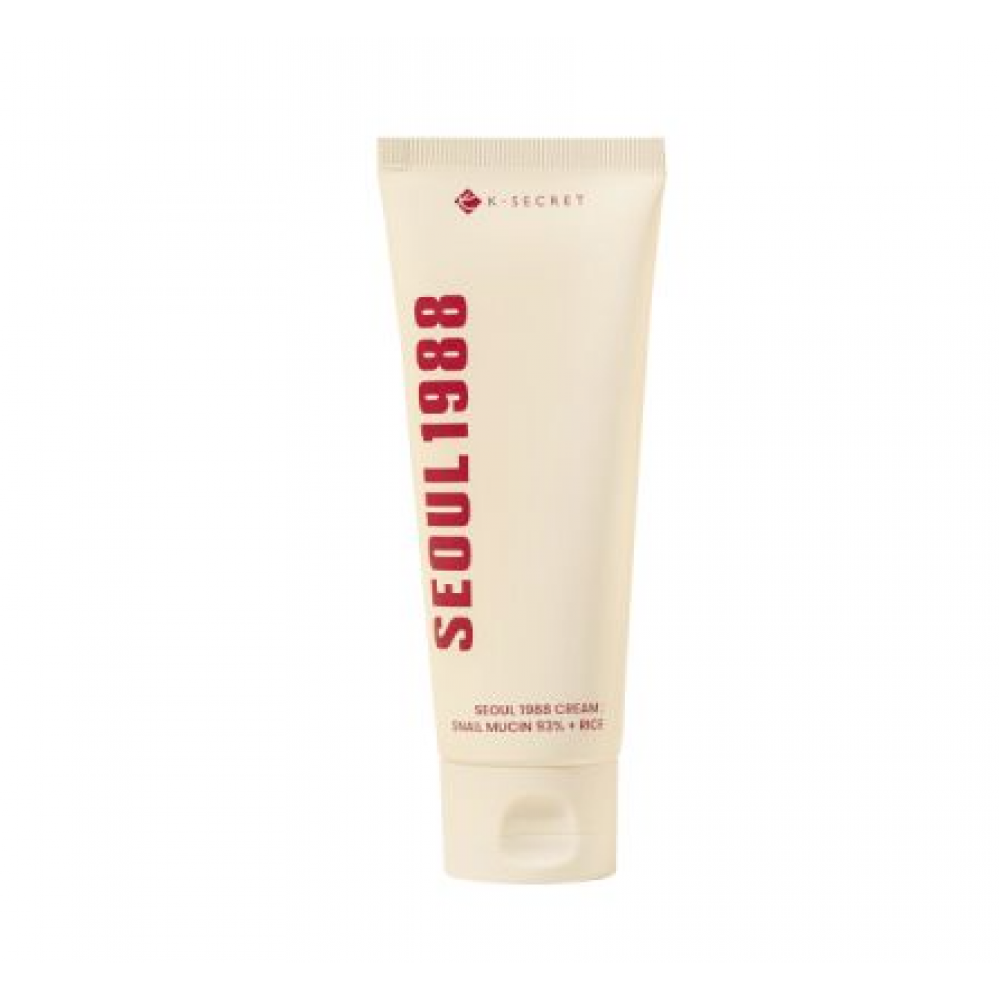 K-SECRET SEOUL 1988 Cream: Snail Mucin 93% + Rice - Ενυδατική κρέμα με έκκριμα σαλιγκαριού