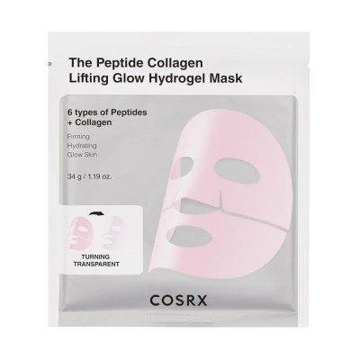 COSRX Peptide Collagen Glow Hydrogel Mask - Μάσκα Προσώπου για Σύσφιξη, Ανόρθωση & Λάμψη