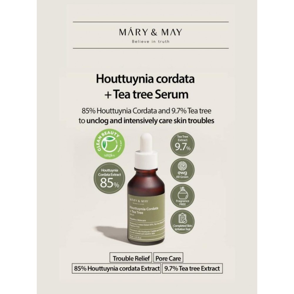 Mary&May Houttuynia Cordata +Tea Tree Serum