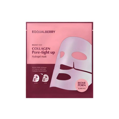 EQQUALBERRY Collagen Pore-Tight Up Hydrogel Mask - Μάσκα Σύσφιξης Πόρων με Vegan PDRN & Κολλαγόνο