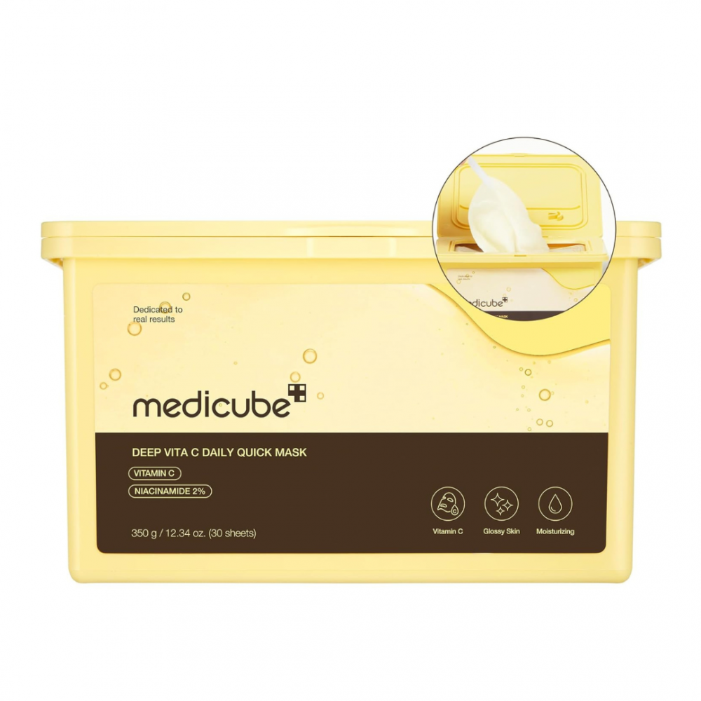 Medicube Deep Vita C Daily Quick Mask - Μάσκες με ισχυρό σύμπλεγμα βιταμινών για άμεση λάμψη
