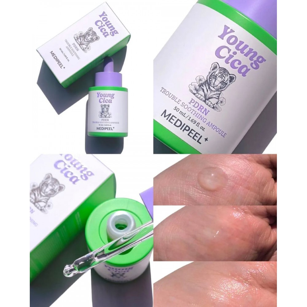 MEDI-PEEL Young Cica PDRN Trouble Soothing Ampoule - Καταπραϋντικός Ορός με Centella και PDRN