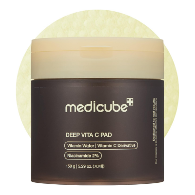 Medicube Deep Vita C Pad - Pads βιταμίνης C για λάμψη, ομοιόμορφο τόνο και μείωση δυσχρωμιών