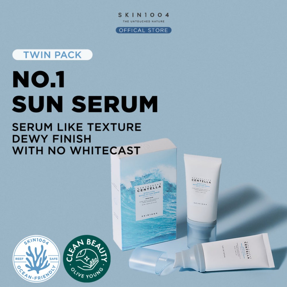 SKIN 1004 2X Madagascar Centella Hyalu-Cica Water-Fit Sun Serum - 2 τεμάχια Αντηλιακά με υαλουρονικό και σεντέλα