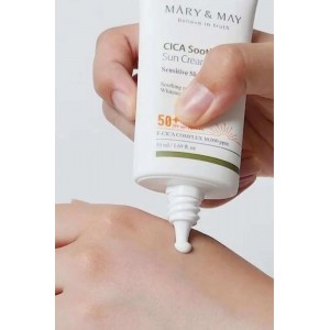 Mary&May CICA Soothing Sun Cream SPF50+ PA++++ - Αντιηλιακό με καταπραϋντικές ιδιότητες