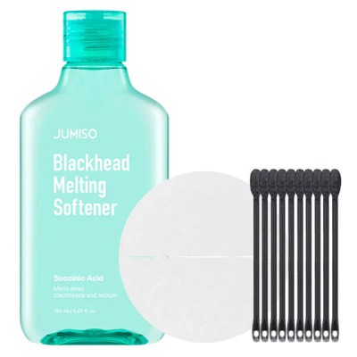 Jumiso Blackhead melting softner + Cotton Pad + Cotton Swab - Μαλακτική Λοσιόν για Μαύρα Στίγματα & Ρύθμιση Σμήγματος