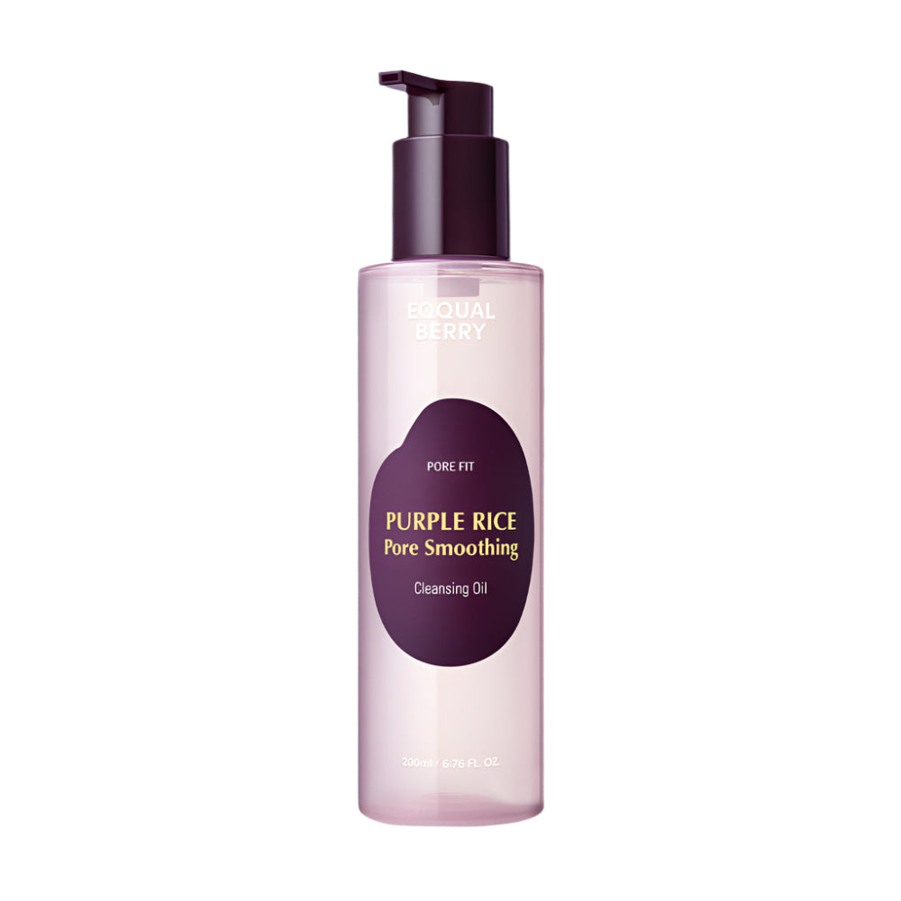 EQQUALBERRY Purple Rice Pore Smoothing Cleansing Oil - Μη φαγεσωρογόνο καθαριστικό λάδι