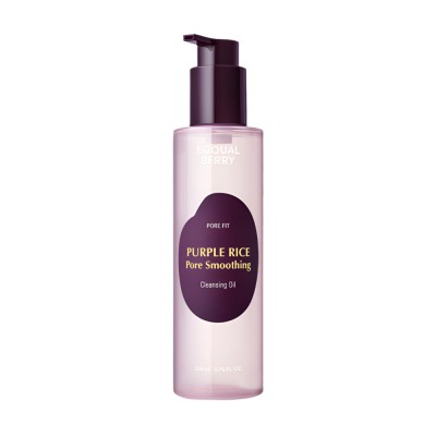 EQQUALBERRY Purple Rice Pore Smoothing Cleansing Oil - Μη φαγεσωρογόνο καθαριστικό λάδι