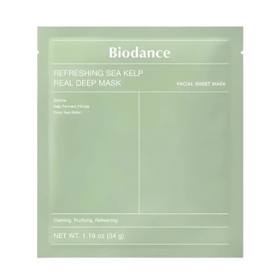 Biodance Refreshing Sea Kelp Real Deep Mask - Καταπραυντική Gel Μάσκα