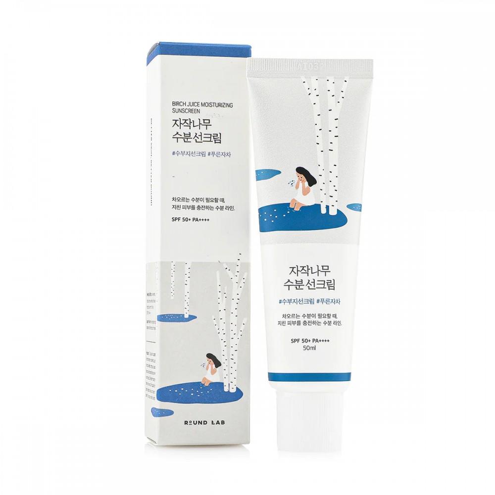 Round Lab Birch Juice Moisturizing Sun Cream SPF50+ PA++++ - Moisturizing SPF Cream
