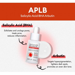 APLB Salicylic Acid BHA Arbutin Ampoule Serum - Απολέπιση, καθαρισμός πόρων & φωτεινή επιδερμίδα