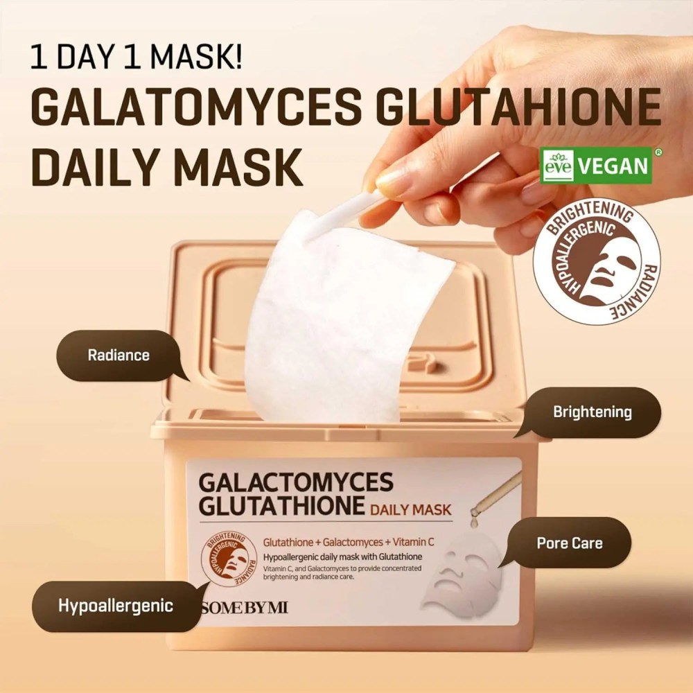 SOME BY MI Galactomyces Glutathione Daily Mask - Καθημερινή Μάσκα Λάμψης & Ενυδάτωσης