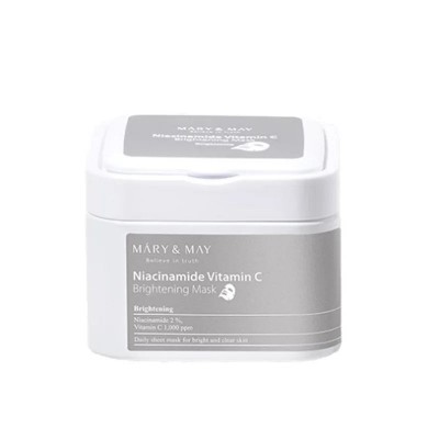 Mary&May Niacinamide Vitamin C Brightening Mask - 30 Μάσκες για λάμψη και εξομάλυνση τόνου