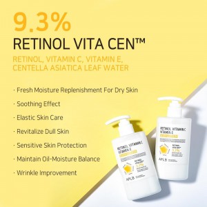 APLB Retinol Vitamin C Vitamin E Body Lotion - Αντιγήρανση & Λάμψη για Όλο το Σώμα