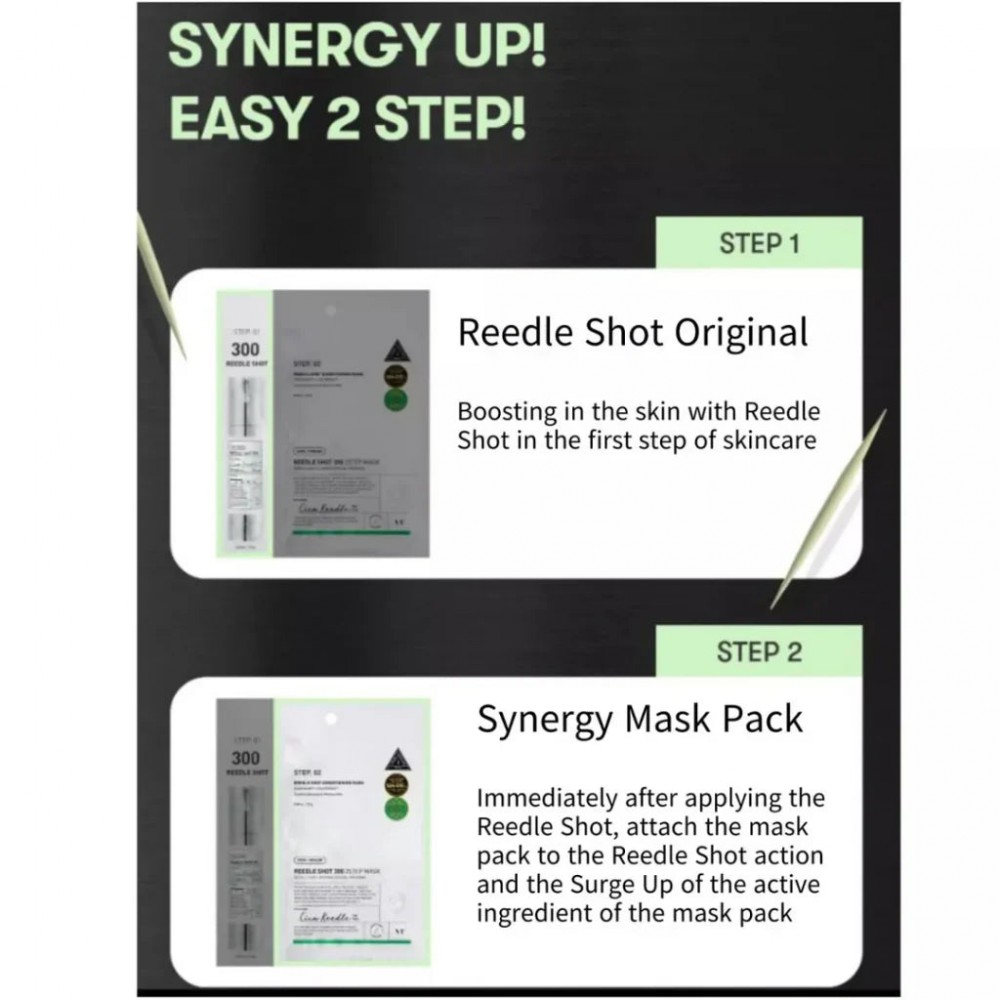 VT Cosmetics Reedle Shot 300 2-Step Mask - Μάσκα 2 βημάτων με τεχνολογία μικροβελόνων