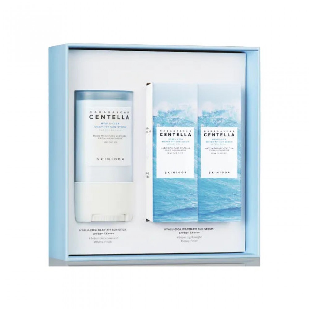 SKIN 1004 Madagascar Centella Hyalu-Cica Sunsational Kit - Σετ αντηλιακών σε μορφή στικ και ορού