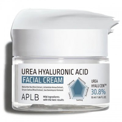 APLB Urea Hyaluronic Acid Facial Cream - Κρέμα Προσώπου με Ουρία & Υαλουρονικό Οξύ