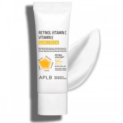 APLB Retinol Vitamin C Vitamin E Sunscreen SPF 50+ PA++++ - Αντηλιακή προστασία και αντιγήρανση σε ένα βήμα